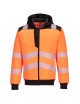 PW3 Warn-Hoodie orange/schwarz Portwest