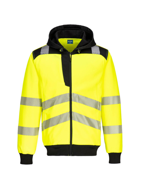 Ostrzegawcza bluza z kapturem pw3 żółto/czarny Portwest