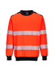 Bluza ostrzegawcza pw3 czerwono/czarny Portwest