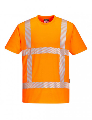 Orangefarbenes RWS-Warn-T-Shirt Portwest