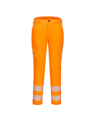 RWS orangefarbene Stretch-Warnhose Portwest