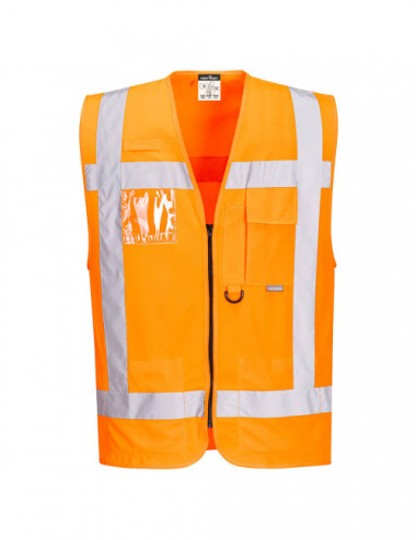 Orange high visibility vest Portwest