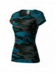 2Damen-T-Shirt „Camo Pure C22 Camouflage Petrol“ von Adler Malfini®