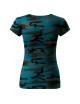Damen-T-Shirt „Camo Pure C22 Camouflage Petrol“ von Adler Malfini®