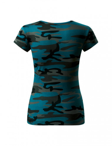 Women`s camo pure c22 camouflage petrol Adler Malfini® T-shirt