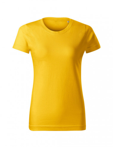 Koszulka damska basic free f34 żółty Malfini