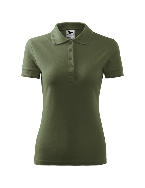 Women`s pique polo 210 khaki Adler Malfini® polo shirt