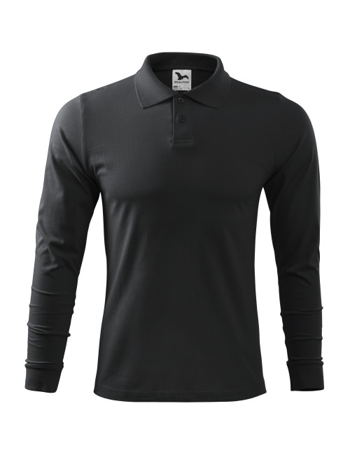 Men`s single polo shirt j. ls 211 ebony gray Adler Malfini®