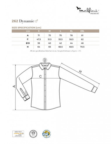 Premium® Herrenhemd Dynamic 262 Kaffee Adler Malfini