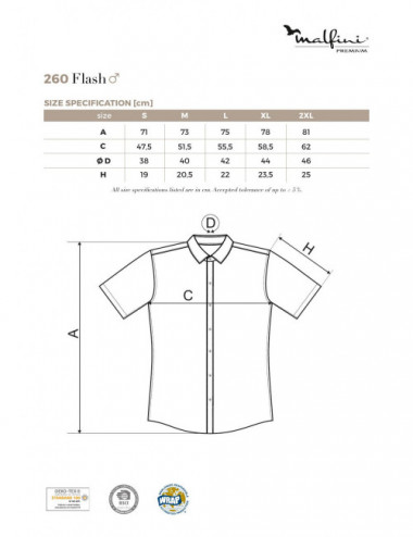 Premium® koszula męska flash 260 kawowy Adler Malfini