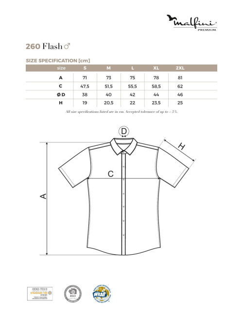 Premium® men`s shirt flash 260 coffee Adler Malfini
