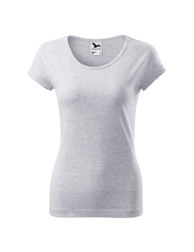 Damen T-Shirt Pure 122 Hellgrau Melange Adler Malfini®