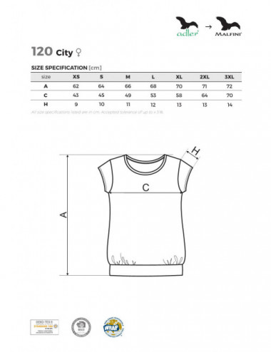 Women`s T-shirt city 120 mint Adler Malfini®