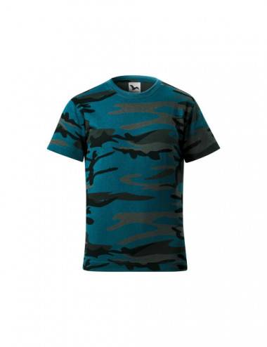 Koszulka dziecięca camouflage 149 camouflage petrol Adler Malfini®