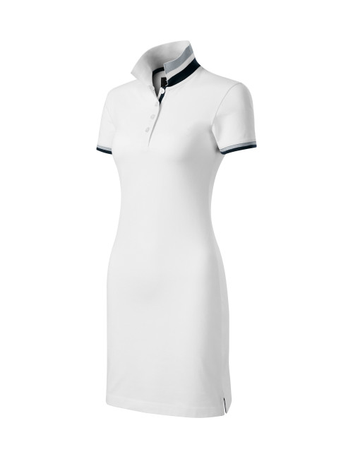 Dress up 271 weißes MALFINI Premium Damen-Bleistiftkleid aus Baumwolle