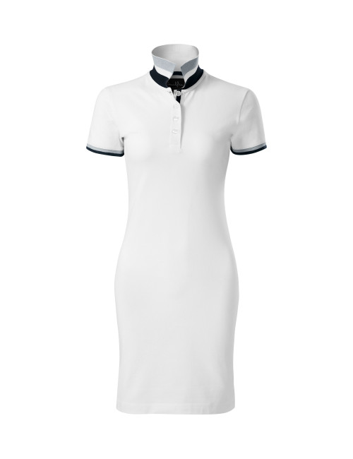 Dress up 271 biała MALFINI Premium Sukienka ołówkowa damska bawełna
