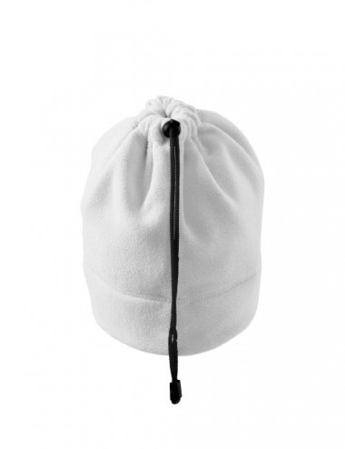 Fleece hat 2in1 scarf practic 519 white Malfini