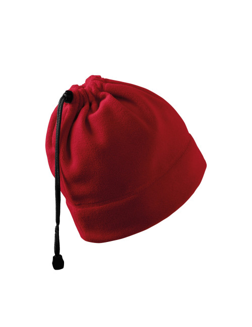 scarf, fleece hat, 2in1, neck warmer, practic 519 red, Malfini logo embroidery