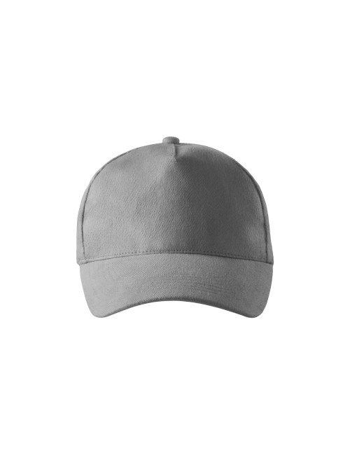 MALFINI Unisex-Cap, Fünf-Panel-Schnitt, 307, graue Stickerei, Aufdruck