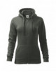 Women`s trendy zipper sweatshirt 411 dark khaki Adler Malfini®