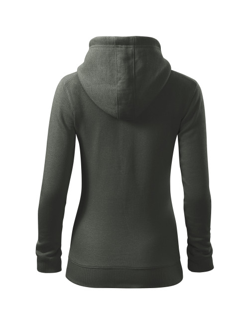 Women`s trendy zipper sweatshirt 411 dark khaki Adler Malfini®