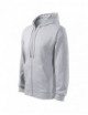 Men`s trendy zipper sweatshirt 410 light gray melange Adler Malfini®