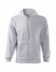 2Men`s trendy zipper sweatshirt 410 light gray melange Adler Malfini®