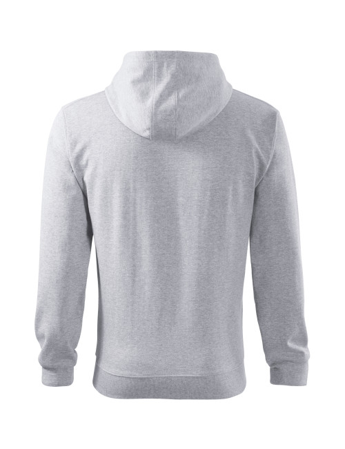 Men`s trendy zipper sweatshirt 410 light gray melange Adler Malfini®