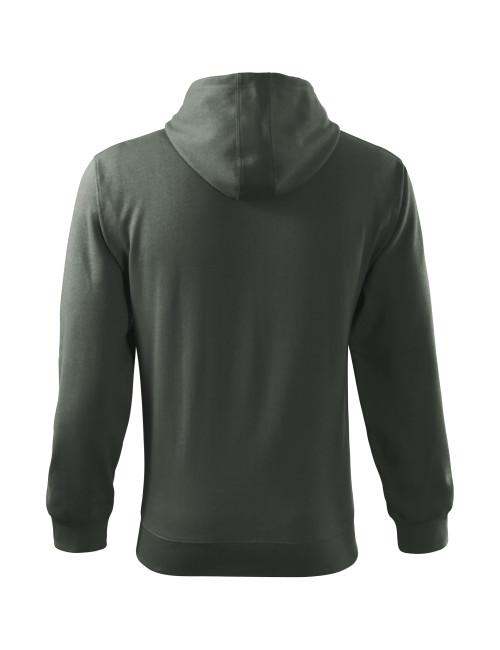 Trendiges Herren-Sweatshirt mit Reißverschluss 410 dunkelkhaki Adler Malfini®