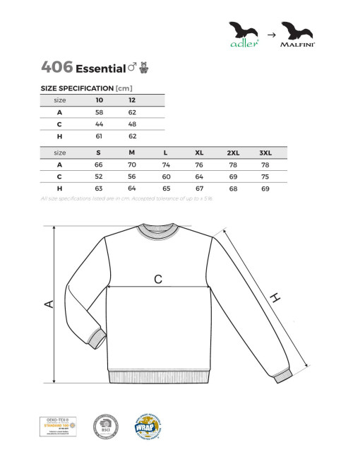 Essential 406 Military Adler Malfini® Sweatshirt für Herren/Kinder