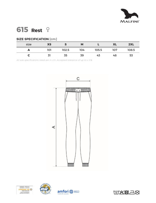 Damen-Jogginghose Rest 615 rot Adler Malfini®