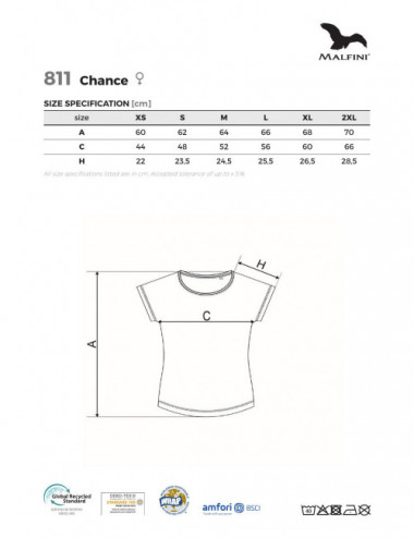Damen-T-Shirt Chance (grs) 811 weiß Adler Malfini®