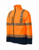 2Softshelljacke Unisex HV Drop 5v3 fluoreszierendes Orange Malfini Rimeck®