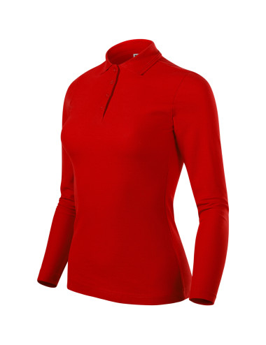 Damen-Poloshirt Piqué Polo LS 231 rot Adler Malfini®