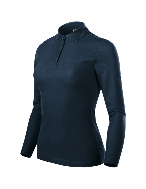 Damen-Poloshirt Piqué Polo LS 231 Marineblau Adler Malfini®