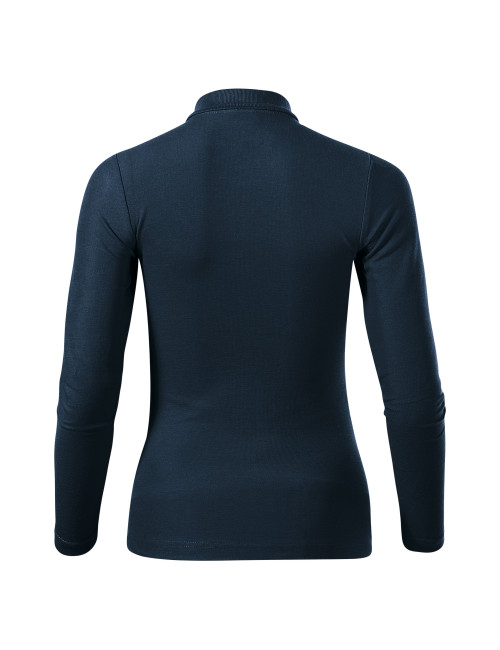 Damen-Poloshirt Piqué Polo LS 231 Marineblau Adler Malfini®