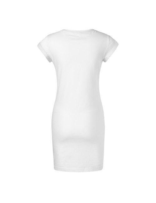 FREEDOM 178 Loose women`s tunic dress, white, MALFINI print