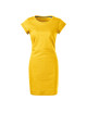 FREEDOM 178 yellow Loose women`s dress tunic MALFINI decorations