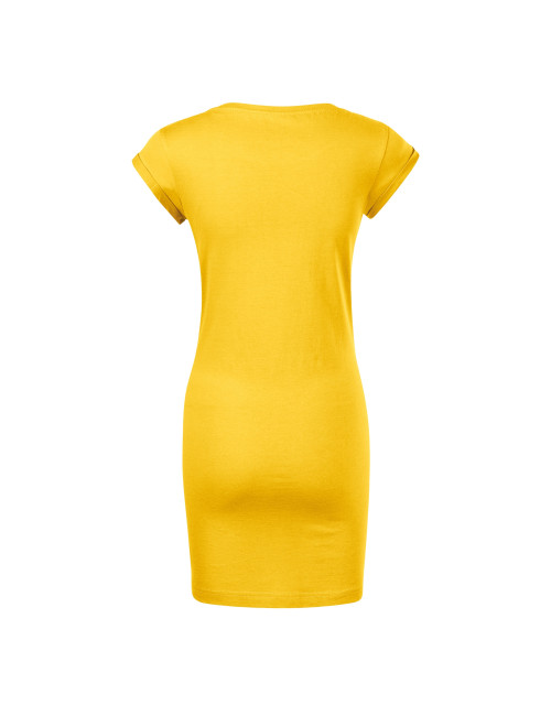 FREEDOM 178 yellow Loose women`s dress tunic MALFINI decorations