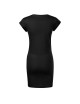 FREEDOM 178 black Loose women`s dress tunic MALFINI logo print