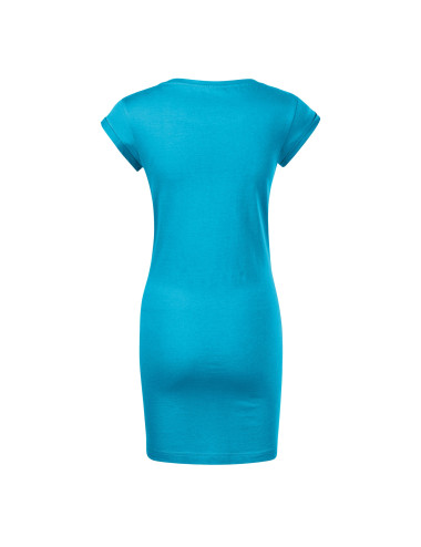 Freedom 178 turkusowa luźna sukienka damska tunika Malfini