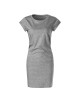 FREEDOM 178 dark gray melange Loose women`s tunic dress MALFINI