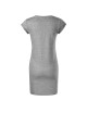 FREEDOM 178 dark gray melange Loose women`s tunic dress MALFINI