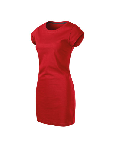 FREEDOM 178 rot Lockere Damen-Tunika mit MALFINI-Logo-Stickerei