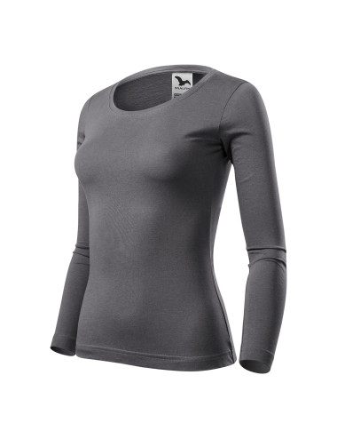 Damen-T-Shirt Fit-T LS 169 Steel Adler Malfini®