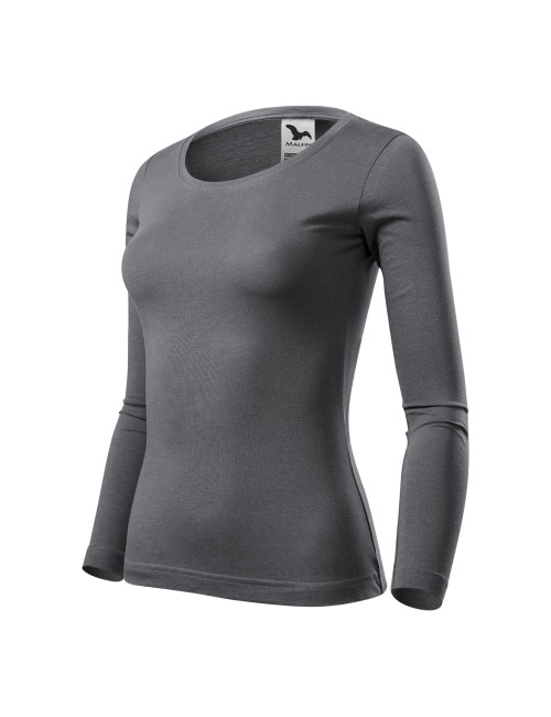 Damen-T-Shirt Fit-T LS 169 Steel Adler Malfini®
