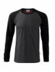 2Unisex-Straßen-T-Shirt LS 130 Ebenholzgrau Malfini Rimeck®