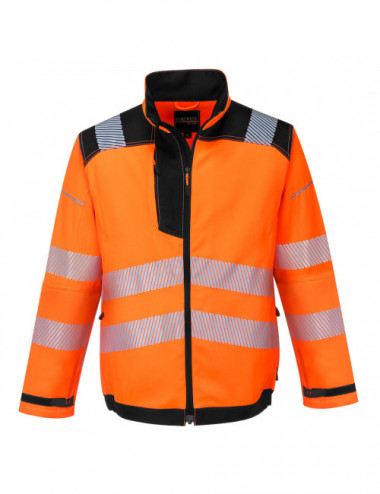 High visibility jacket PW3 orange/black Portwest