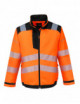 2High visibility jacket PW3 orange/black Portwest