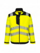 2PW3 yellow/black warning jacket Portwest